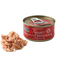 Fish4Cats Finest Tuna Fillet with Prawn Cat Can Food 鮮蝦吞拿魚柳貓罐頭 70g